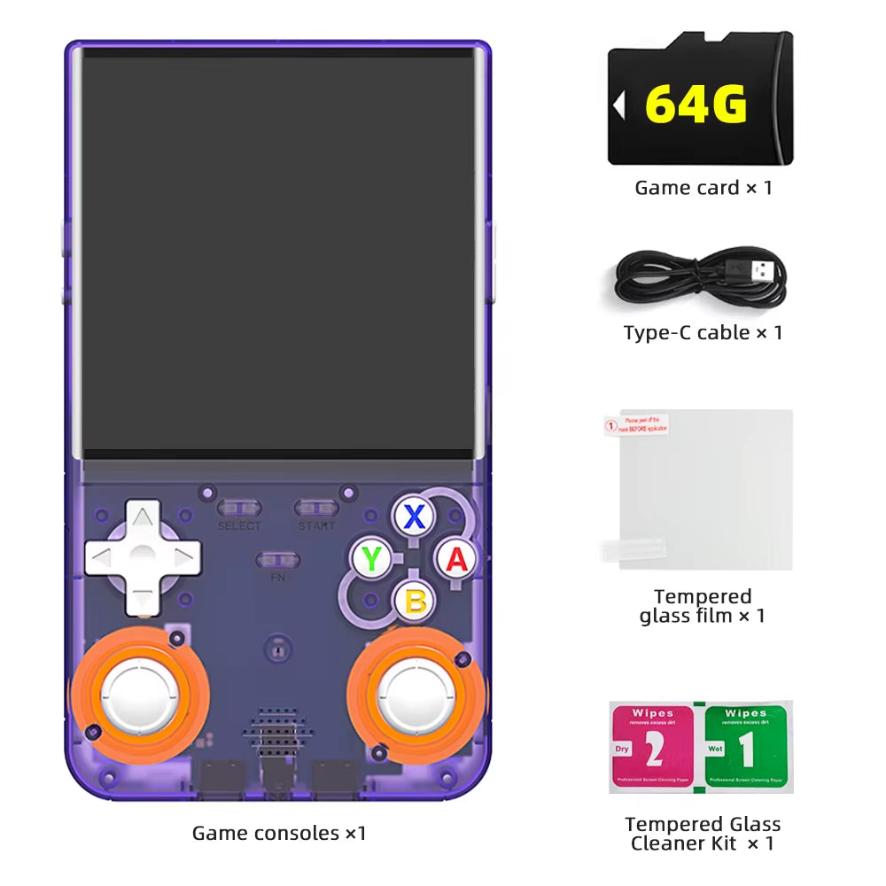 R36 Ultra Retro Handheld Game Console for NDS PSP PS1 Emulator Pocket Game Players RGB Joystick Portable 4 Inch Vertical Screen
