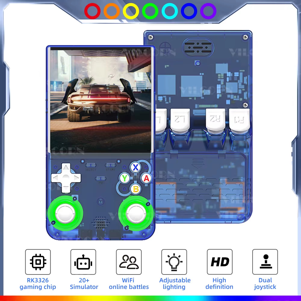 R36 Ultra Retro Handheld Game Console for NDS PSP PS1 Emulator Pocket Game Players RGB Joystick Portable 4 Inch Vertical Screen