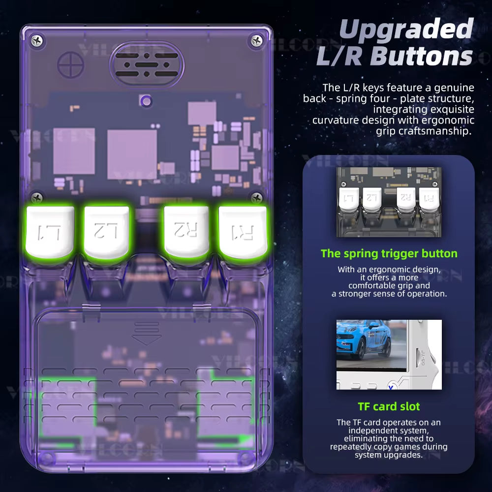 R36 Ultra Retro Handheld Game Console for NDS PSP PS1 Emulator Pocket Game Players RGB Joystick Portable 4 Inch Vertical Screen